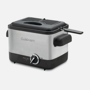 Cuisinart Compact Deep Fryer, 1.1 Liter, Brushed Stainless Steel  Silver