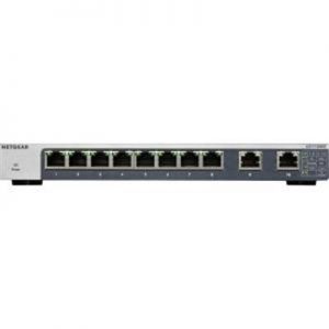 8-port Gigabit Ethernet Unmanaged Switch With 2-port 10g/multi-gig Uplinks