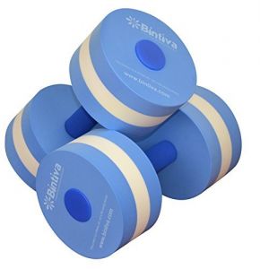 Small Bintiva Aqua Dumbell Blue, White, Blue