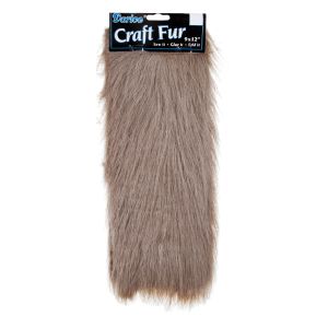 Fur Long Pile Grey 9x12in Washable