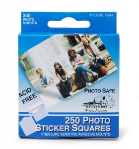Pioneer Photo Sticker Squares  Pressure Sensitive  250 Pieces