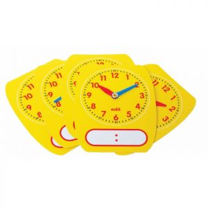 Write-on/wipe-off Clocks Set Of 5