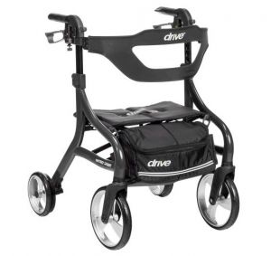 Nitro Sprint  Rollator,Hemi,Black,1EA