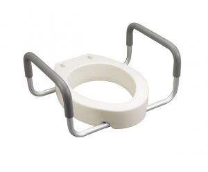 Premium Raised Toilet Seat With Removable Arms