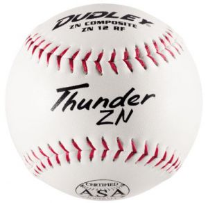 USASB Slowpitch Balls - .44 COR / 375 lb: Thunder ZN | .44 COR 375 lbs. | 12" Poly | ZN Composite (6 Dozen in the Pack)