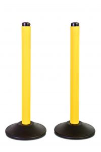 Chainboss Yellow Post , No Chain- Unweighted Base, 2 Pack