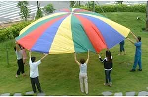 Parachutes (4 Colors) - 12 Handles - 12' Or 3.5m