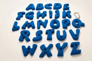 Alphabet Single Letter Bolt-on Blue