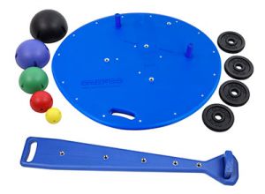 Cando Professional Balance System With Balls, Weight Rods, Weights (10 Lbs.) And Wall Rack