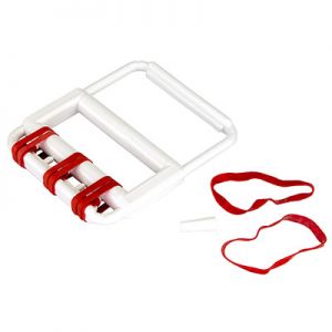 Cando Rubber-band Hand Exerciser, With 5 Red Bands