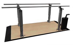 Armedica 7' Electric Height Platform Mount Parallel Bars, Single Platform