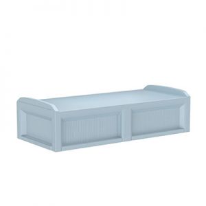 Solstice Bed, Blue Grey