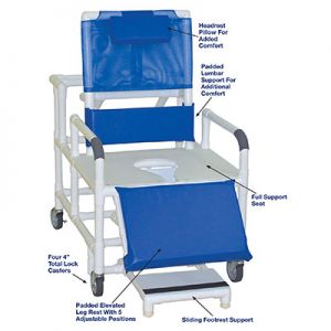 Mjm International, Wide Reclining Shower Chair (26")