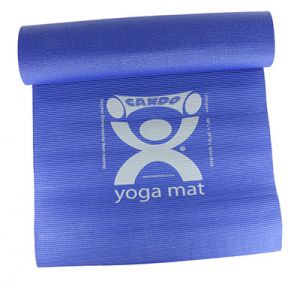 Cando Yoga Mat, Blue, 68" X 24" X 0.25"