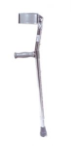 Forearm Adjustable Aluminum Crutch, Tall Adult (5' 10" - 6' 6"), 1 Pair