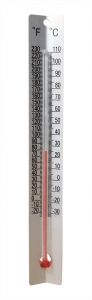 Thermometer Metal Back -30 To 110 C/ -20 To 230.