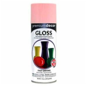 Premium D�cor Decorative Gloss Enamel 12 Oz. Aerosol Can, Awareness Pink - 171312