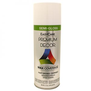 Easycare Premium Decor Spray Paint, White Semi-gloss, 12 Oz.