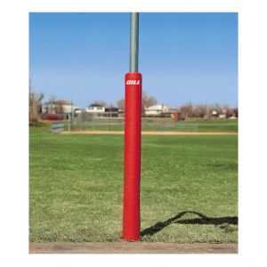 Pole Pad; 3-1/2"-4-1/2" Diameter With Custom Graphics; Red