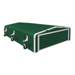 Hj Pit Garage; 21' X 10'6" Pits Or Smaller; Dark Green