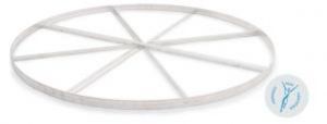 Discus Circle; Aluminum W/Cross Bracing; White