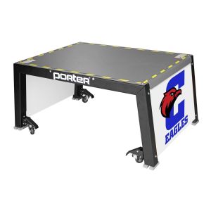 Volleyball Coaches Stand Plus; 44" X 36" X 24" Tall; With Custom Graphics