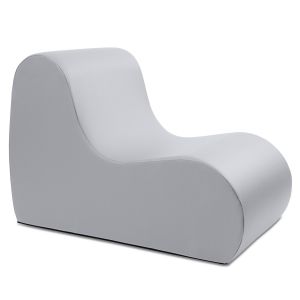 Jaxx Midtown Large Classroom Soft Foam Chair - Premium Vinyl Cover, Submarine Grey