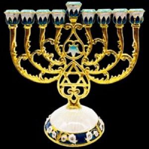 Menorah, Jeweled, Lovely