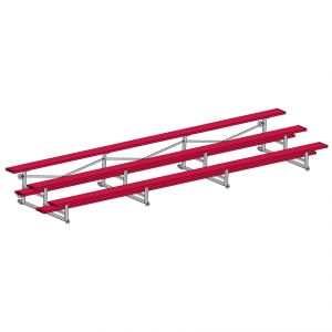 Bleacher - 21' (3 Row - Single Foot Plank) - Tip & Roll 