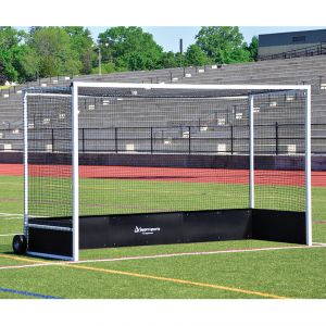 Field Hockey Goal (2" X 2" Square Aluminum With Bottom Boards) - Official  (7'h X 12'w X 4'd) - Nfhs, Ncaa, Fih Compliant  