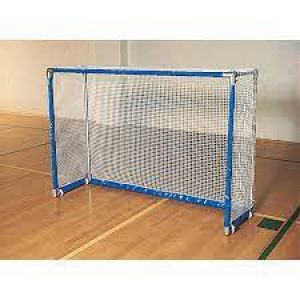 Floor Hockey Goals - Deluxe (4'h X 6'w X 20"d) (1- Red, 1-blue)