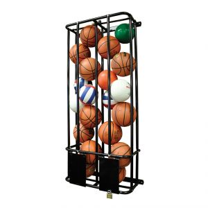 Ball Rack - Wall Mounted - Stackmaster (double - 16 Basketballs) 