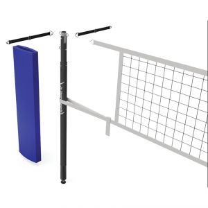 Carbon Ultralite Volleyball Net Center Upright System (3-1/2" Floor Sleeve) - Nfhs, Ncaa, Usvba Compliant 