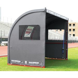 Referee/scorekeeper Shelter (8-1/2'l X 6-1/2'h X 4'8"d) (gray)