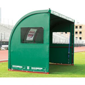 Referee/scorekeeper Shelter (8-1/2'l X 6-1/2'h X 4'8"d) (green)