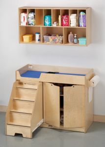 Jonti-craft Changing Table - With Stairs Combo - Left