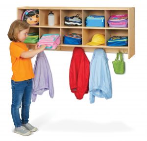 Young Time 10 Section Wall Mount Coat Locker