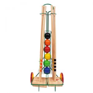 6 Player Croquet Set With Trolley