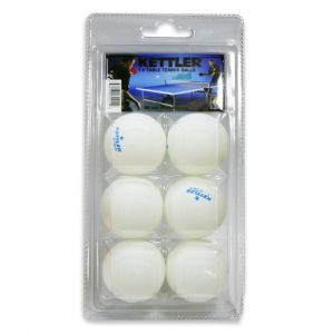 3-star Table Tennis Balls,  White (6pk)