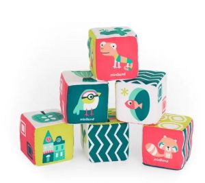 Feel To Learn: Soft Rattle Cubes Set 