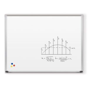 Porcelain Steel Whiteboard  Deluxe Aluminum Trim, 2'h X 3'w