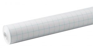 Pacon Grid Paper Roll, White, 34 X 200', 1 Roll