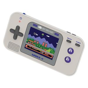 My Arcade DGUN-3920 Gamer V Classic 220-in-1 Handheld Game System (Gray/Purple)
