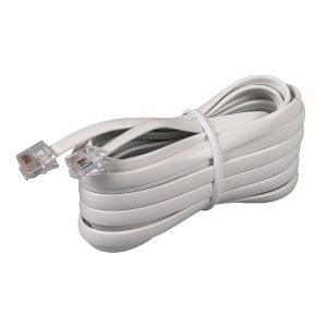 RCA TP231WHR Phone Line Cord, 15 Ft., White