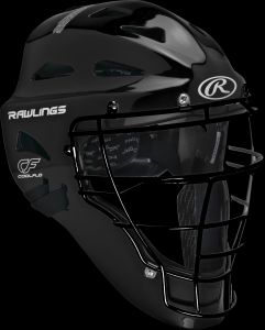 6 1/2"- 7" , Players Youth Catchers Helmet, Black