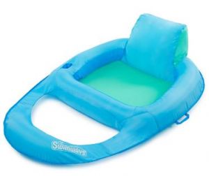 Premium Spring Float Recliner - Sky Blue/Aqua with PDQ