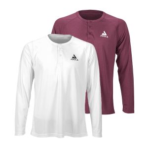 Ben Johns Propel L/s Henley (burgundy, White)