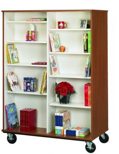 67 Tall  Open Double Sided Book Cart