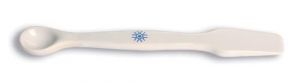 United Scientific Spatula With Spoon, Porcelain, 100mm