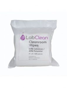 United Scientific Labclean Cleanroom Wipes, 55% Cellulose / 45% Polyester, 12” X 12”, 300/pack